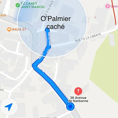 Alojamento de Acomodação e Pequeno-almoço O'palmier Cache Saint-Marcel-sur-Aude